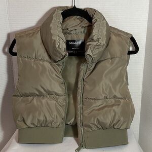 Mila&Tiff Kids Olive Puffer Vest